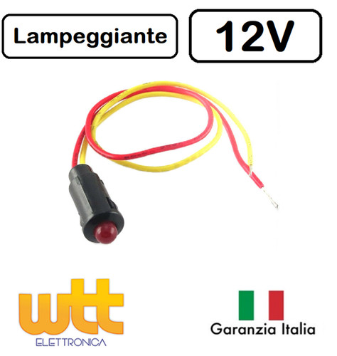 Segnalatore spia led - led, 12v