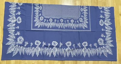 Set tovaglia blu jacquard - set,