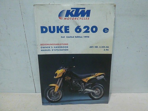 Manuale uso manutenzione - manuale, ktm