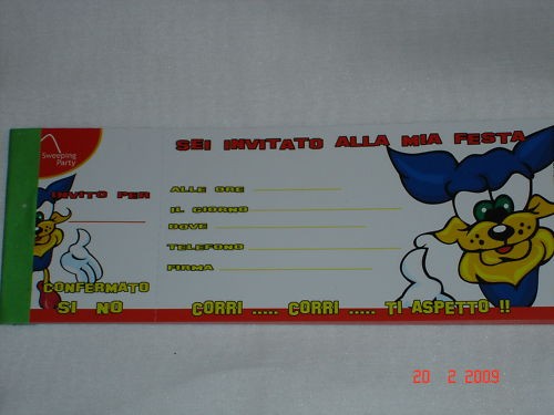Biglietti invito assegno - biglietti,