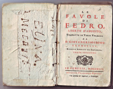 Le favole di Fedro . tradotte
