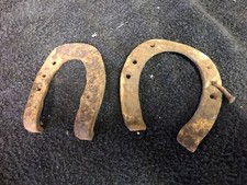 lotto Vecchio Antico Ferro Di Cavallo 2 pezzi 
