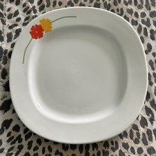 PIATTO DI PORTATA QUADRATO  BUITONI A FIORI - PORCELLANE TOGNANA - ANNI '80'/90