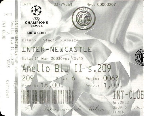 Biglietto stadio inter - biglietto,