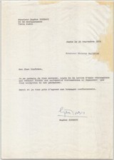 Eugene Ionesco, Parrainage