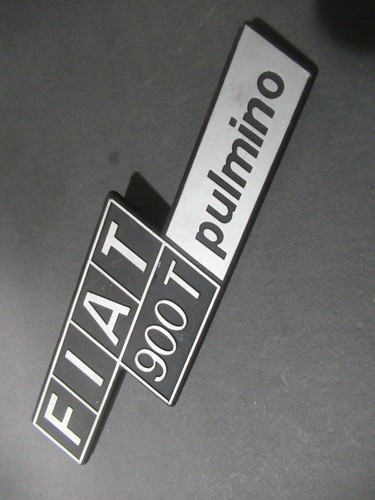 Fiat 900 pulmino scritta - t,