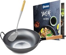 Set wok in acciaio al carbonio