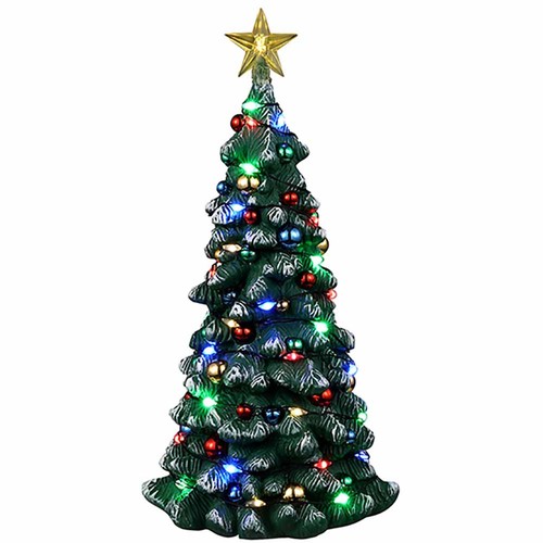 Snowy christmas tree lemax - christmas,
