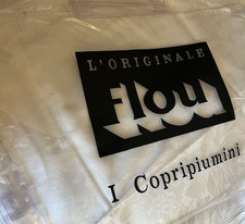 Set copripiumino originale FLOU avorio in satin matrimoniale  cm 250x260 NUOVO