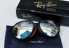 Occhiali da sole vintage B&L Ray Ban gatti 7000 sci ghiacciaio artico G31 specchio completo