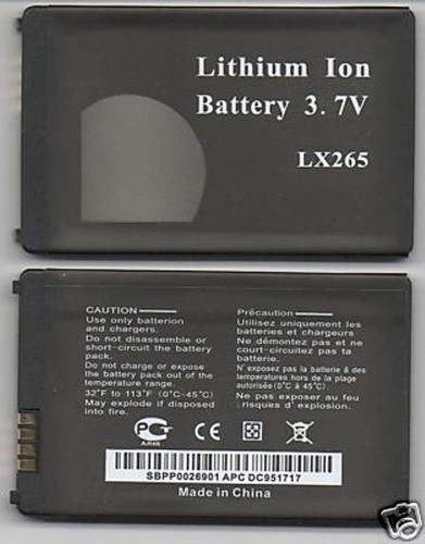 New battery for lx265 - new, lg