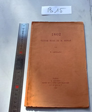 Livre 1802 Victor Hugo et M