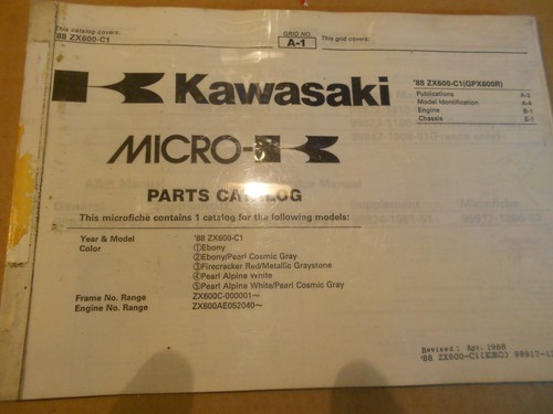 Kawasaki catalogo ricambi gpx - kawasaki,