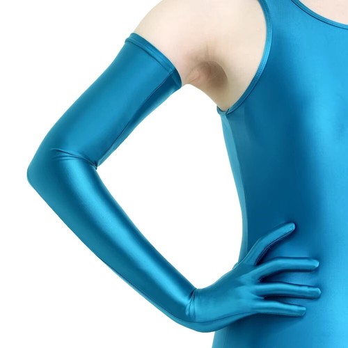 Guanti donna spandex lucidi