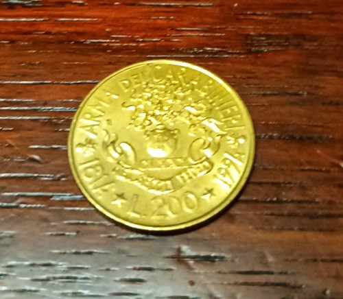 Moneta rara 200 lire arma - rara,