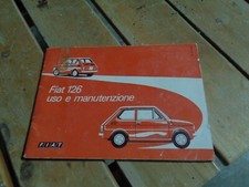 M8609 XX - MANUALE LIBRETTO USO E MANUTENZIONE FIAT 126