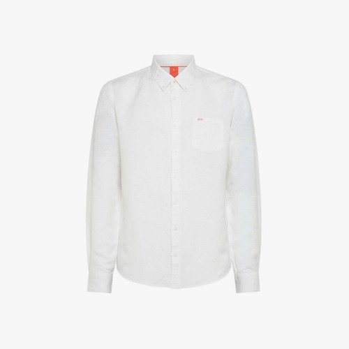 Sun68 camicia lino uomo - camicia, bianco