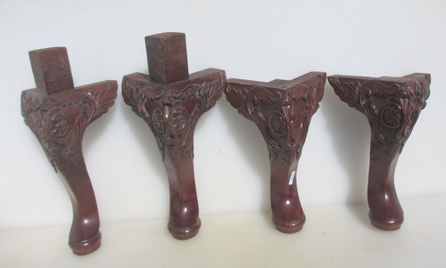 Gambe mobili legno - , intagliato