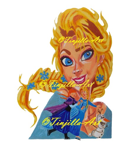 Tinjilla art stampa disney - tinjilla,