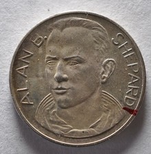 ALAN SHEPARD silver medal .925