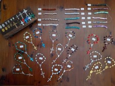 Braccialetti unisex rosario la decina realizzati a mano.