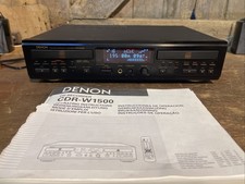 Denon CDR - W1500 Compact Disc CD Recorder HDCD PCM Audio Funzionante No Telecomando