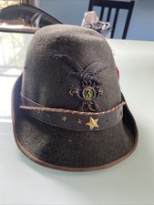 Cappello Alpino Congedante Adunata Alpini completo di Fregio e Penna