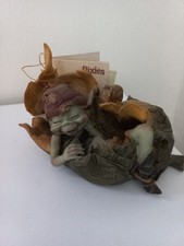 PIXIES DA COLLEZIONE ELFI FOLLETTI PORTA FORTUNA soprammobili
