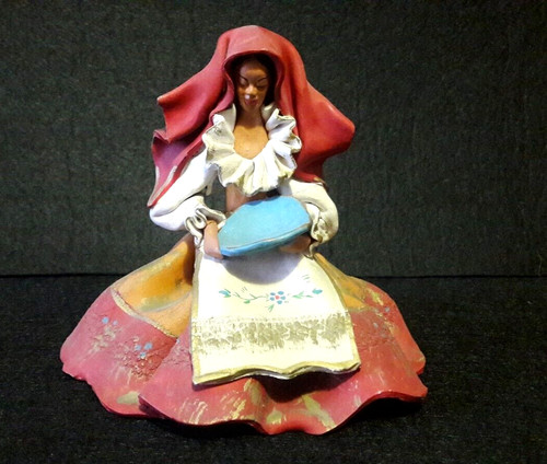 Statuina terracotta donna - statuina,