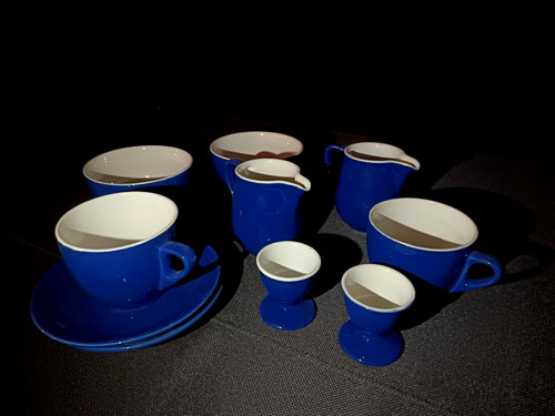Servizio ceramica blu e - ceramica,
