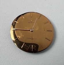 Orologio Zenith Cal 2511 Automatico Vintage Uomo Quadrante Oro 18 Gioielli Da Restaurare