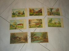 LOTTO 8 CARTOLINE VARI  ILLUSTRATORI - PAESAGGI DI MONTAGNA -OTTIME CONDIZIONI