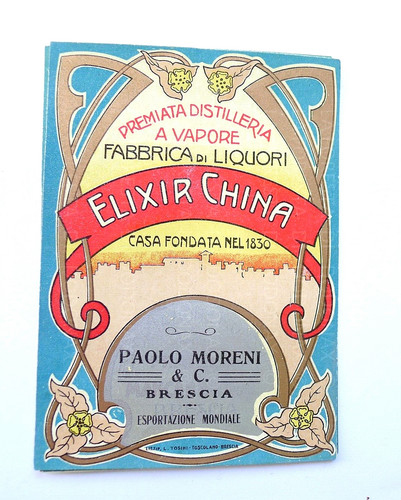 Antica etichetta liquore - etichetta,