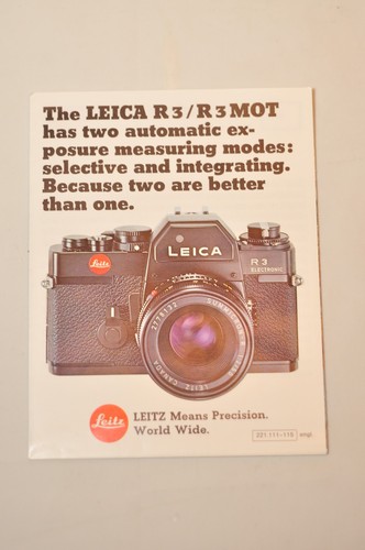 Brochure leitz leica r3 - brochure,