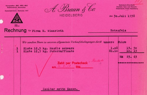 Fattura braun heidelberg - fattura,