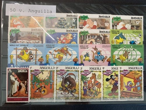 Francobolli anguilla - 50,