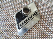 Distintivo e occhiello vintage anni 80 Ludwig Rocker colore bianco e nero made in usa