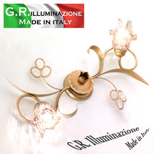 PLAFONIERA IN FERRO BATTUTO