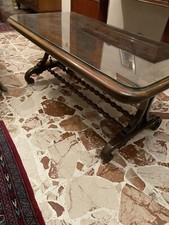 tavolinetto salotto Basso Vintage Decorato 118x60 Alto 50