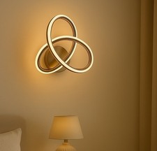 Applique Plafoniera LED 20W Design Intrecciato Moderno Tecnologia CCT da Interno