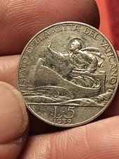 Citta' del Vaticano Pio XII 5 Lire 1939 