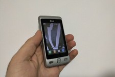 Telefono cellulare LG KP501 argento cookie (sbloccato) semplice touchscreen anziani 