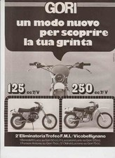 advertising Pubblicità-MOTO GORI  125/250 7V. 1976-MOTOITALIANE REGOLARITA EPOCA