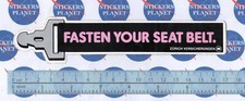 ADESIVO STICKER VINTAGE AUFKLEBER AUTOCOLLANT AUTO TUNING FASTEN YOUR SEAT BELT