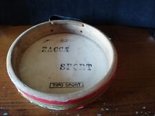 Tamburello da Spiaggia Vintage 70 in Pelle Marchio Zaccà Sport. 