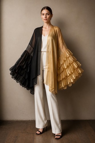 Beautiful designer silk kimono - beautiful,