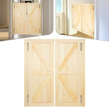 Porte a battente in legno 1,38 in 35,43*15,75 in per bagno doppia porta con cerniera