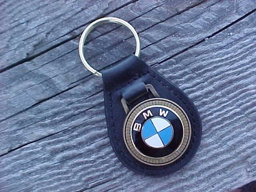 Bmw logo portachiavi pelle - bmw,