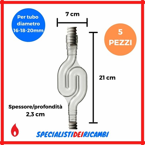 Sifone trasparente scarico - 5,