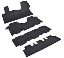 Tappeti Gomma Abitacolo,2/3 fila + baule per VW Transporter T7 Multivan 8 posti